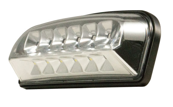 ジェットイノウエ LEDデュアル路肩灯 ホワイト/レッド クロームメッキ 12V/24V共用 527886