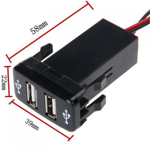 ѥ֥ 5V 2.1Aǥ奢 USB 󥿥եåȽŴ ǥ ϥå ȥ西 ϥå VIGO ֥å AL-AA-6896 AL
