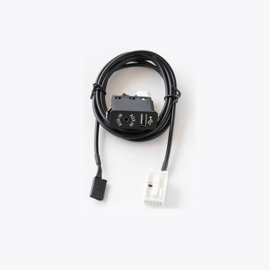 ѥ֥ AUX  USB åȥå ǥ ץ ֥ BMW E60 E61 E63 E64 E66 E81 E82 E70 E90 cable with switch AL-AA-7041 AL