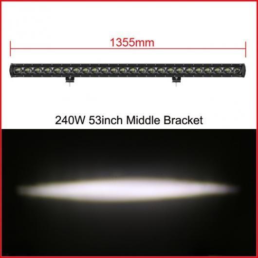 ѥ֥ 6D  ñ LED 饤ȥС ȥå 4WD ƻϩ ATV ȥ졼顼 ɿ LED 饤ȥСե 53 Inch 240W x1 AL-AA-7315 AL