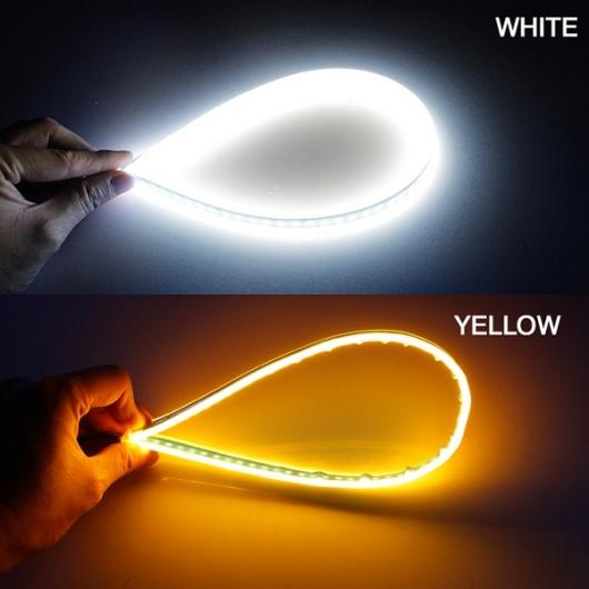  ե쥭֥ DRL åХå LED ʥȥ饤ȥåץ饤 إåɥ饤ȥ󥷥 ե С󥷥ʥ饤 White turn Yellow 60cm AL-BB-1168 AL