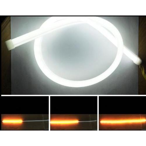 45cm С󥷥եå㡼 ե DRL ե쥭֥ LED 塼֥ȥåץǥ˥󥰥饤  ʥ 󥸥륿  顼 6000K 45CM White and Orange AL-BB-1380 AL