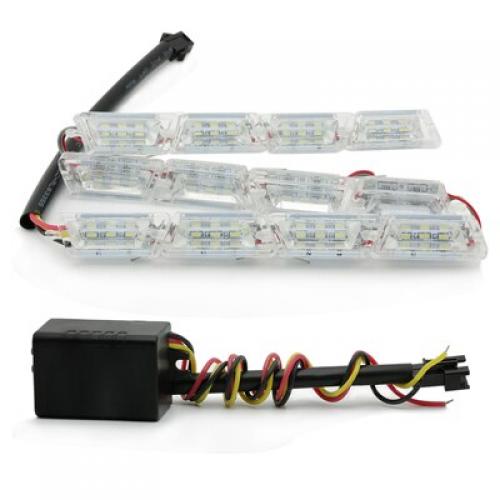 ѥåѡ LED ե쥭֥ DRL ǥ ˥󥰥饤 󥫡 Ŭ: VW  ѥȥݥȥ ƥǥ ۥ ӥå China 6000K 12LED ۥ磻 AL-BB-1393 AL