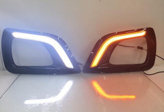 ֥å С  ʥХ åȥȥå NP300 2015 2016󥷥ʥ륹졼 12V LED ǥ˥ 饤 DRL ե  ۡ white and yellow AL-BB-1731 AL