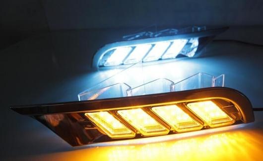  å  2017-2018ɿ  󥷥ʥ졼 12V LED DRL ǥ ˥ 饤  ե  white yellow blue AL-BB-1748 AL