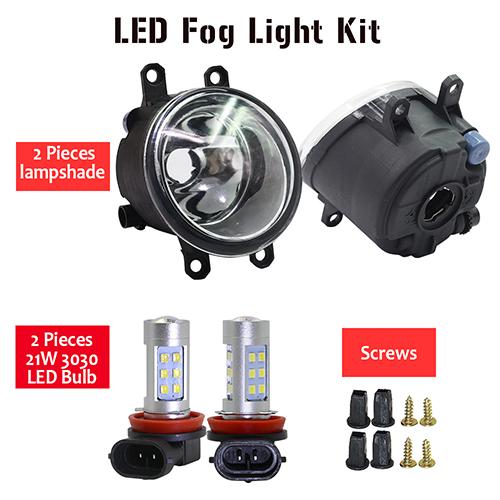  ǥ奢ꥹ J11 H11 ե ե 饤 ֥   + Х DRL 12V 2013 2014 2015 2016 2017 2018 2019 LED Fog light kit AL-BB-1752 AL