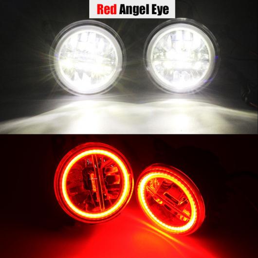  顼 Z51 4000LM LED ե 饤 󥸥 ϥ  DRL 12V 2007 2008 2009 2010 2011 2012 2013 2014 Red Angel Eye AL-BB-1766 AL