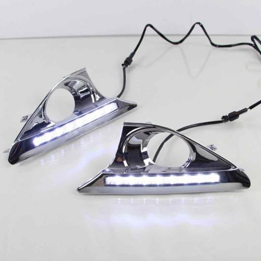  Ŭ: ȥ西  2011-2014 2 12V ϥ ѥ 6W 8 LED DRL ǥ ˥ 饤 ե ˥   ۥ磻 AL-EE-3812 AL