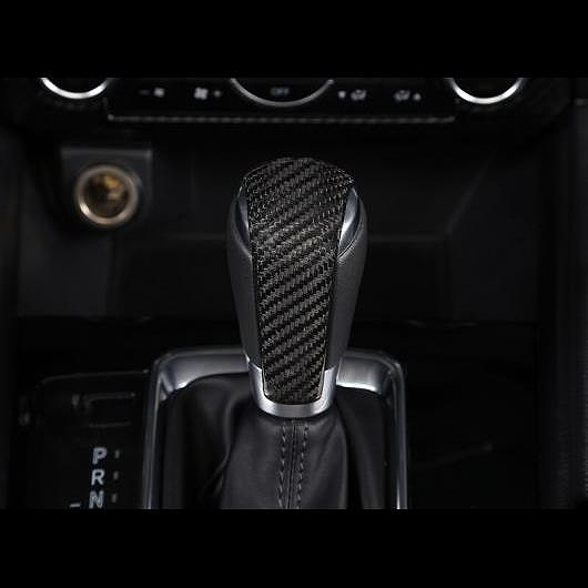 車用外装パーツ 適用: MAZDA3 マツダ 3 アクセラ 2014-2017 カーボンファイバー ステアリング ホイール トリム スパンコール ギア シフト レバー ヘッド スタイル 2 AL-EE-6722 AL