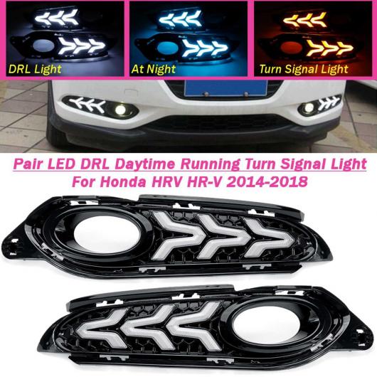  ڥ LED DRL ǥ ˥ 饤  Ŭ: ۥ HRV HR-V 2015-18 ۥ磻 饤 DRL  饤 󥷥ʥ 3ۡ AL-HH-1953