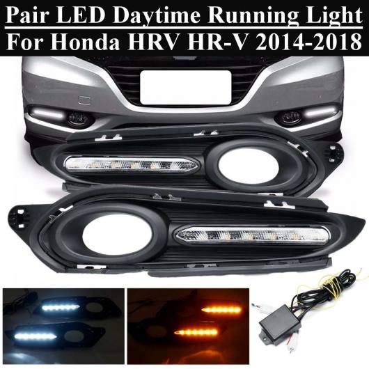 ڥ LED DRL ǥ ˥ 饤  Ŭ: ۥ HRV HR-V 2015-18 ۥ磻 饤 DRL  饤 󥷥ʥ 2ۡ AL-HH-1953