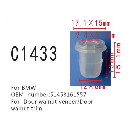 ѡ  ɥ WALNUT ñ ݥ˥ å Ŭ: BMW E38 E39 E90 E91 E92 E93 E93LCi 51458161557 ɥ WALNUT ȥ եʡ 50ԡ AL-MM-0854 AL