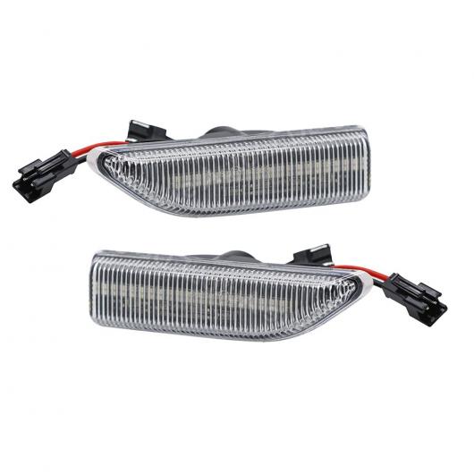 車用ライト 2ピース エラー クリア レンズ LED サイド マーカー ライト アンバー ターンシグナルランプ 適用: ミニ クーパー カントリーマン F60 2017 2018 2019 2020 クリア AL-MM-5547 AL