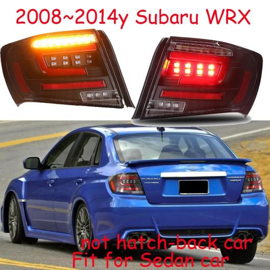 車用ライト セダン WRX テール ライト 適用: 2008-2014 テールライト LED ランプ リア トランク DRL+ブレーキ+リバース+ウインカー スモーク レッド スバル WRX 2008-2012 セダン AL-OO-0113 AL