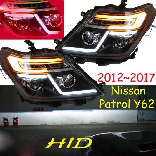 車用ライト ヘッド ライト 適用: パトロール ヘッドライト Y62 2012 2013 2014 2015 2016 2017 DRL HI LO HID キセノン 2ピース ヘッドライト 日産 パトロール Y62 2012-2017 ヘッドライトバルブなし AL-OO-0385 AL