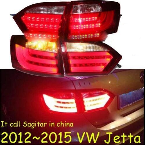車用ライト 2ピース チューニング ヘッドライト 適用: ジェッタ MK6 サギター 2012 2013 2014 2015 LED DRL ランニング ライト BI-キセノン ビーム フォグ LED テールライト レッド VW ジェッタ 2012-2015 AL-OO-0410 AL