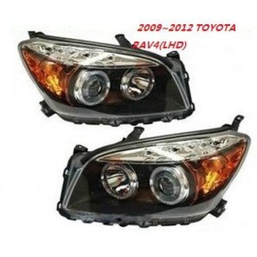 ѥ饤 2ԡ Хѡ  Ŭ: إå RAV4 إåɥ饤 2009 2010 2011 2012 DRL LED 饤 HID BI Υ  ץ RAV 4 ǥ2 ȥ西 RAV4 HID Υ Х饹 AL-OO-0421 AL