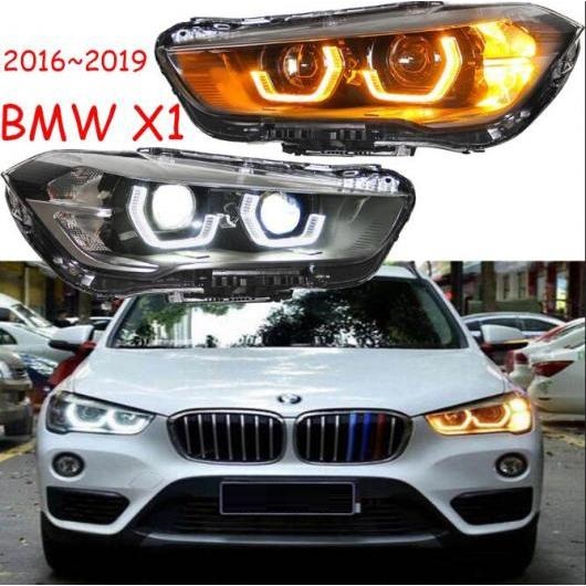 車用ライト ヘッド ランプ 適用: X1 ヘッドライト 2017-2019 F48 F49 オール LED DRL HID BI キセノン モデル2 BMW X1 オール イン LED 2016-2019 AL-OO-0431 AL