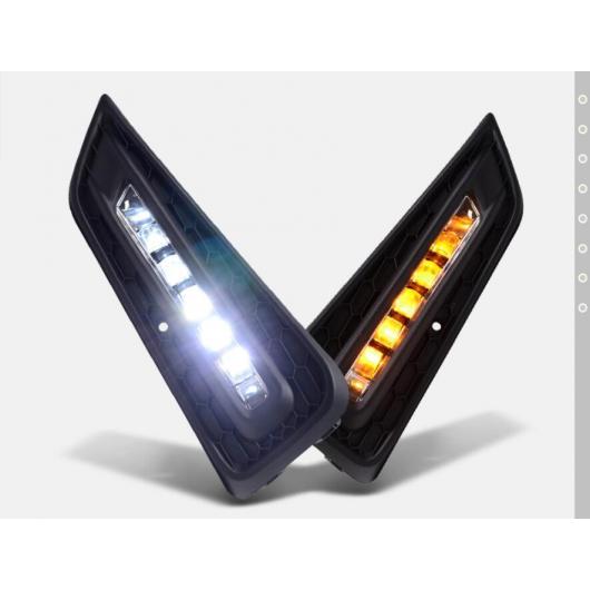 車用ライト 2ピース バンパー ランプ 適用: シティ DRL 2018-2019/2014-2016 デイタイム ライト フォグ ホワイト イエロー 2018 ホンダ シティ 2018-2019 AL-OO-0499 AL