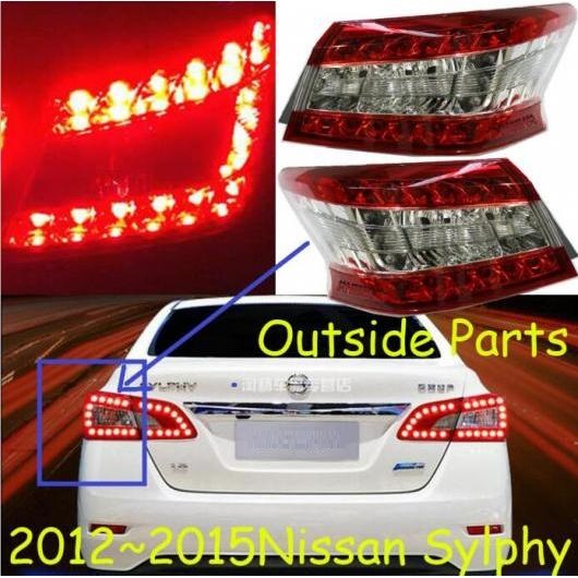 車用ライト 1ピース アウトサイド 適用: 日産 シルフ セントラ テールライト LED 2012-2015 ランプ リア 1セット 2ピース 日産 シルフ セントラ 2ピース アウトサイド 2012-2015 AL-OO-0572 AL
