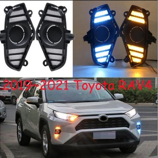 ѥ饤 2019-2020 إåɥ Ŭ: ȥ西 RAV 4 RAV4 ǥ 饤 إå  LED DRL إåɥ饤 ե ۥ磻 ֥롼 ȥ西 RAV4 2019-2020 AL-OO-0782 AL