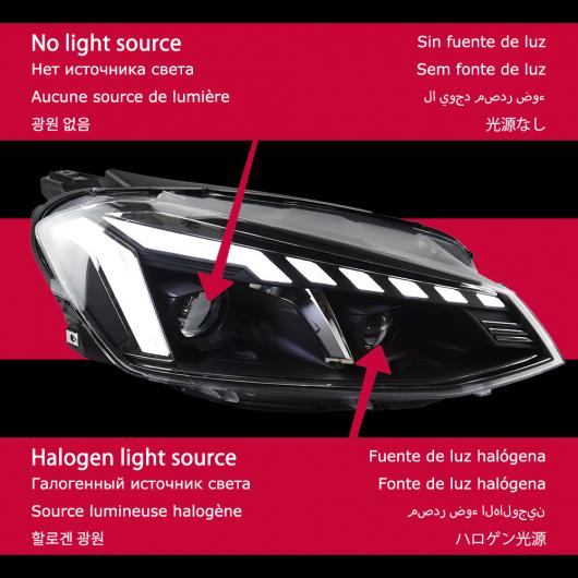 ѥ饤 إå  Ŭ: VW  7 LED إåɥ饤 2013-2017 7 إåɥ饤  7 DRL 󥫡 ϥ ӡ 󥸥  ץ  إåɥ饤 Х֤ʤ AL-OO-7767 AL