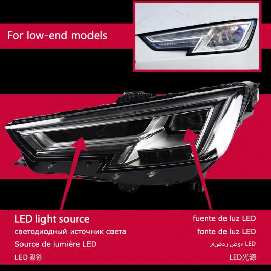 ѥ饤 إå  Ŭ: ǥ/AUDI A4 B9 LED إåɥ饤 2017-2021 إåɥ饤 A4L RS4 S4 DRL 󥫡 ϥ ӡ 󥸥  ץ  A4 B9 AL-OO-7785 AL