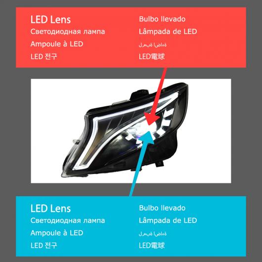 ѥ饤 إå  Ŭ:  W447 LED إåɥ饤 2014-2021 إåɥ饤 V260 DRL 󥫡 ϥ ӡ 󥸥  ץ  ѥȥǥ AL-OO-7787 AL