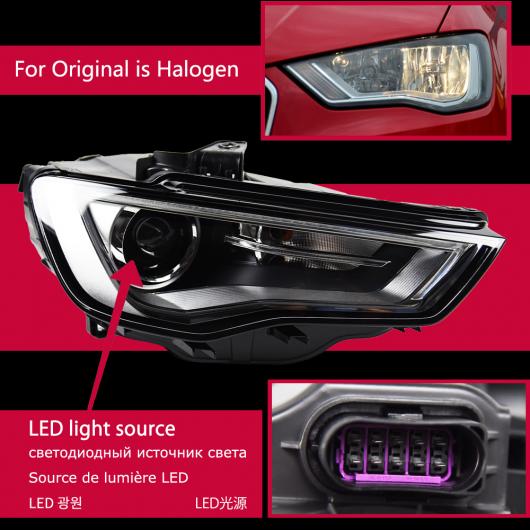 ѥ饤 إå  Ŭ: ǥ/AUDI A3 LED إåɥ饤 2013-2016 إåɥ饤 S3 DRL 󥫡 ϥ ӡ 󥸥  ץ  LED AL-OO-7832 AL