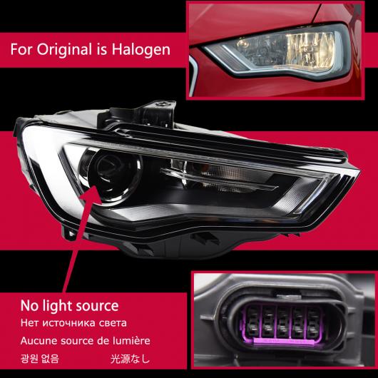 ѥ饤 إå  Ŭ: ǥ/AUDI A3 LED إåɥ饤 2013-2016 إåɥ饤 S3 DRL 󥫡 ϥ ӡ 󥸥  ץ  饤Ȥʤ AL-OO-7832 AL