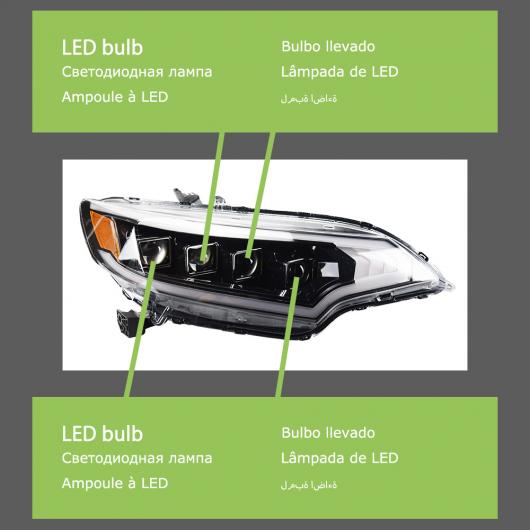 ѥ饤 إå  Ŭ: ۥ 㥺 եå LED إåɥ饤 2014-2020 إåɥ饤 DRL 󥫡 ϥ ӡ 󥸥  ץ  ե LED AL-OO-7895 AL