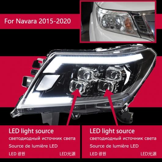 ѥ饤 إå  Ŭ: ʥХ NP300 LED إåɥ饤 2017-2020 إåɥ饤 NP300 DRL 󥫡 ϥ ӡ 󥸥  ץ  ե LED AL-OO-7907 AL