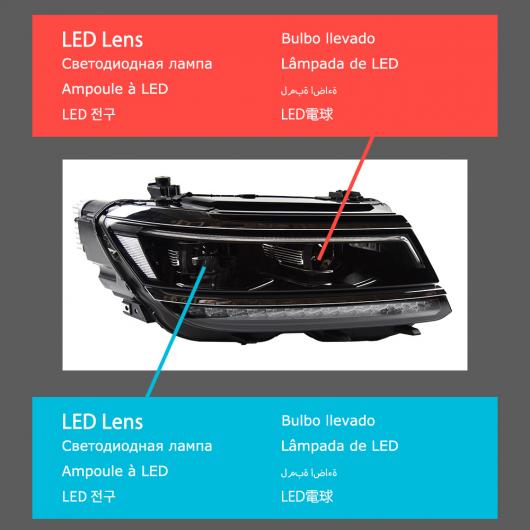 ѥ饤 إå  Ŭ: VW ƥ LED إåɥ饤 2017-2021 إåɥ饤 ƥ DRL 󥫡 ϥ ӡ 󥸥  ץ  ե LED AL-OO-7924 AL