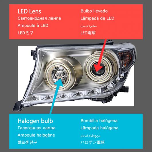ѥ饤 إå  Ŭ: ȥ西  롼 LED إåɥ饤 2007-2015 إåɥ饤 L200 DRL 󥫡 ϥ ӡ 󥸥  ץ LED AL-OO-7970 AL