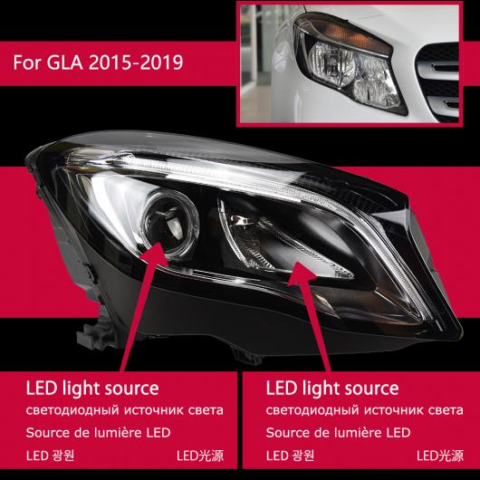 ѥ饤 إå  Ŭ: 륻ǥ٥ GLA LED إåɥ饤 2015-2019 إåɥ饤 GLA200 GLA300 DRL 󥫡 ϥ ӡ 󥸥  ץ  ե LED AL-OO-8000 AL