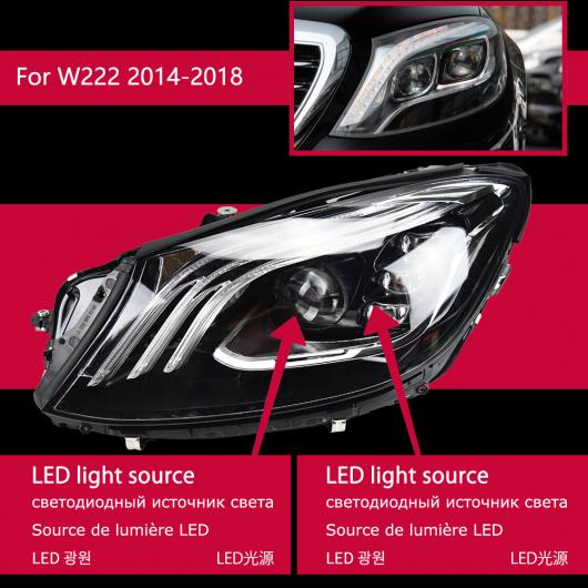 ѥ饤 إå  Ŭ: 륻ǥ٥ W222 LED إåɥ饤 2013-2020 W223 S350 S400 إåɥ饤 DRL 󥫡 ϥ ӡ 󥸥  ץ  LED AL-OO-8007 AL