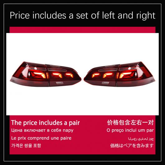 ѥ饤 ơ  Ŭ: VW  7 ꥢ LED ơ饤 2013-2020  7.5 ݡ ꥢ ե ֥졼 󥫡 ꡼å AL-OO-8023 AL