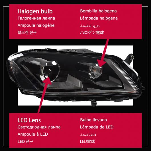 ѥ饤 إå  Ŭ: VW ѥ B7 LED إåɥ饤 2012-2016 إåɥ饤 ѥ B7 DRL 󥫡 ϥ ӡ 󥸥  ץ  LED  Х AL-OO-8024 AL