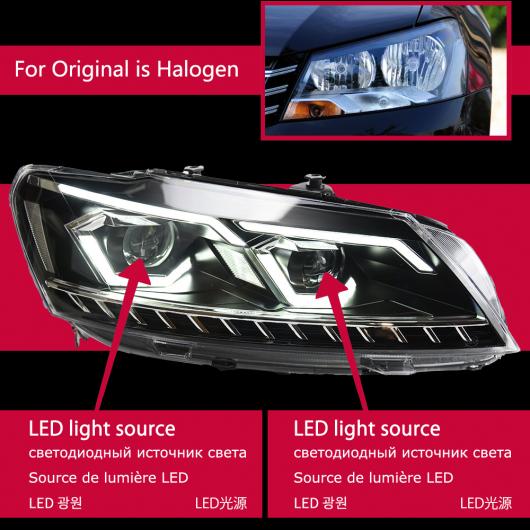 ѥ饤 إå  Ŭ: VW ѥ B7 LED إåɥ饤 2012-2015 إåɥ饤 ѥ B7 DRL 󥫡 ϥ ӡ 󥸥  ץ  LED Х AL-OO-8027 AL