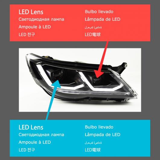 ѥ饤 إå  Ŭ: VW ƥ LED إåɥ饤 2009-2012 إåɥ饤 ƥ DRL 󥫡 ϥ ӡ 󥸥  ץ  ե LED AL-OO-8035 AL