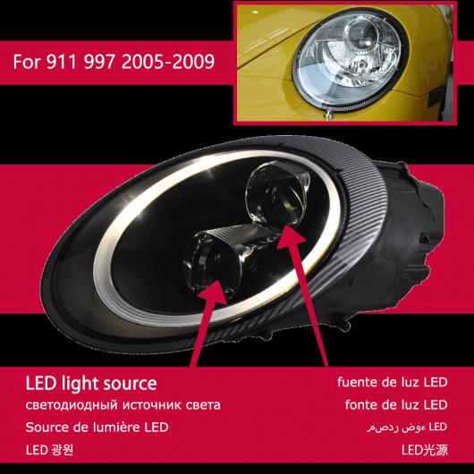 ѥ饤 إå  Ŭ: ݥ륷/PORSCHE 997 LED إåɥ饤 2005-2009 إåɥ饤 991 DRL 󥫡 ϥ ӡ 󥸥  ץ  ե LED AL-OO-8067 AL