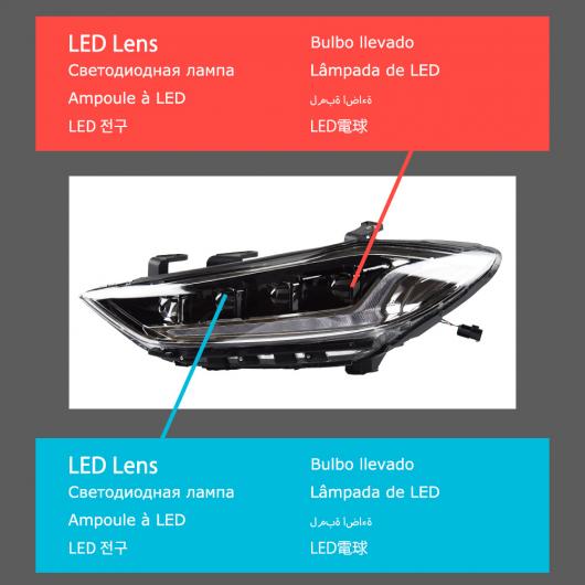 ѥ饤 إå  Ŭ: ҥ//HYUNDAI ȥ LED إåɥ饤 2016-2019 إåɥ饤 ȥ DRL 󥫡 ϥ ӡ 󥸥  ץ  2016-2019 LED AL-OO-8082 AL