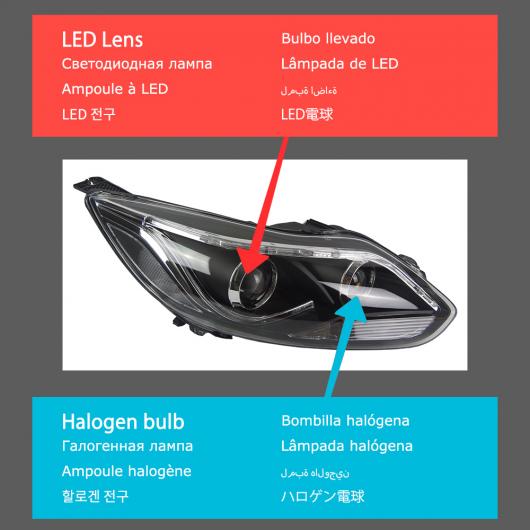 ѥ饤 إå  Ŭ: ե LED إåɥ饤 2012-2014 إåɥ饤 ե DRL 󥫡 ϥ ӡ 󥸥  ץ  LED å AL-OO-8116 AL