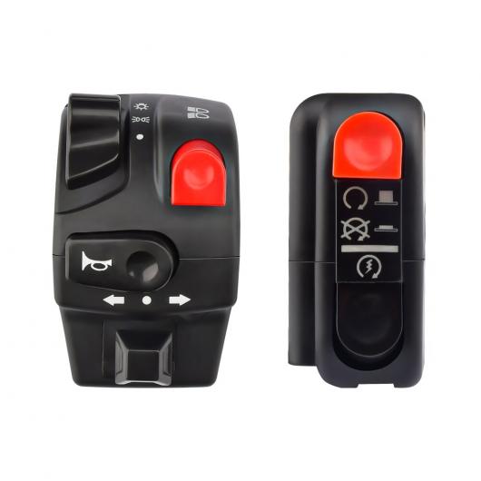 バイク部品 22mm オートバイ スイッチ モーターバイク ホーン ボタン ウインカー 電動 フォグランプ ライト スタート ハンドルバー コントローラー スイッチ ユニバーサル 左 右 スイッチ AL-RR-3863 AL