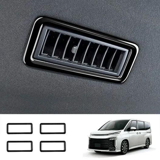 車用内装パーツ 右ハンドル用 適用: トヨタ ヴォクシー 90シリーズ 2021 2022 2023 ブラック 光沢 ウインドウ スイッチ カバー エア コンディション カバー トリム インテリア アクセサリー ルーフ AC アウトレット カバー SR-AA-0429