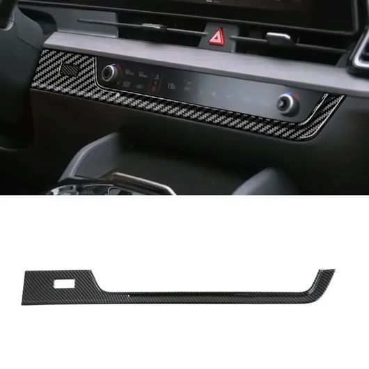 車用内装パーツ インテリア アクセサリー 適用: 起亜 スポーテージ NQ5 2022 2023 2024 ABS カーボンファイバー ウインドウ リフト スイッチ カバー ハイブリッド ガス ギア シフト カバー エア コンディション カバー SR-AA-0716
