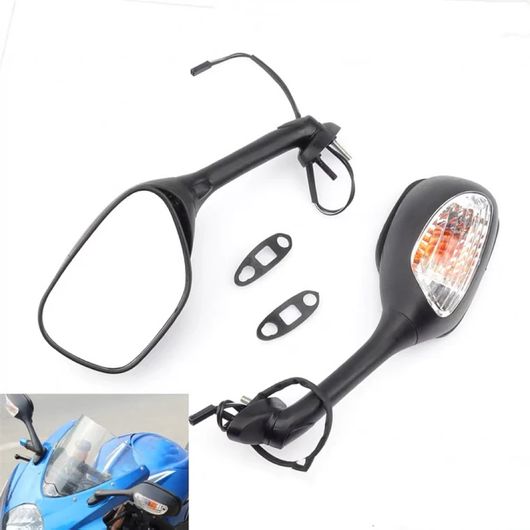 Х ȥХ LED 󥸥 饤 Хåߥ顼 ꥢ ӥ塼   ߥ顼 Ŭ:  GSX-R1000 GSX-R600/750 2005-2011 ֥å SR-BB-7657