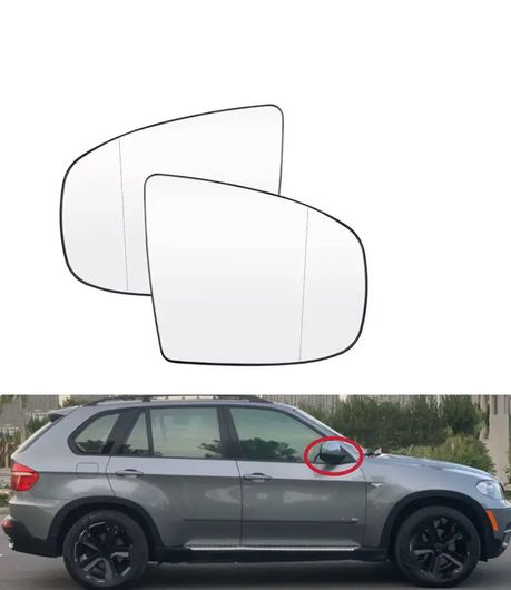ѳѡ Хåߥ顼 ҡƥå ߥ顼 Ŭ: BMW X5 X6꡼ E70 E71 E72 2007-2014 饹  ҡ ꡼ ƥꥢ ѡ ꥢ 1ڥ SR-BB-7986