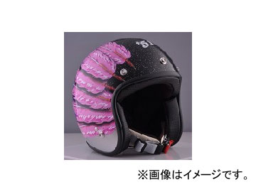 72JAM JET HELMET åȥإå JAM CUSTOM PAINTING LadiesKids Feather JET Pink IWL-04 JAN4562286791035