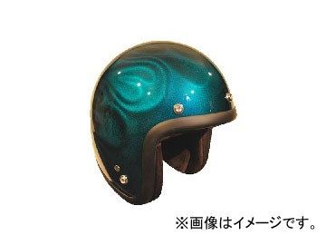 72JAM JET HELMET åȥإå 3D GHOST FLAME BL JG-16 JAN4562286790502
